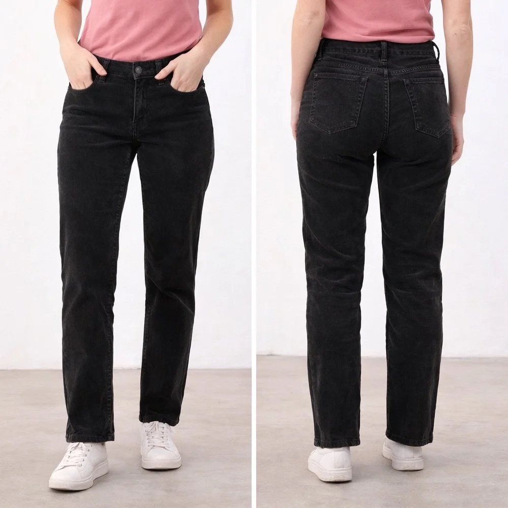 J.Crew City Fit Corduroy Pants | Size 28S | Classic‎ 5-Pocket Style | Black